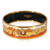 Hermès Africa Bangle with Lion Design, 18mm