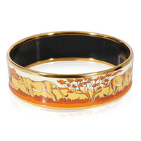 Hermès Africa Bangle with Lion Design, 18mm