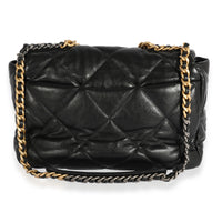 Chanel Black Quilted Lambskin Large Chanel 19 Flap Bag