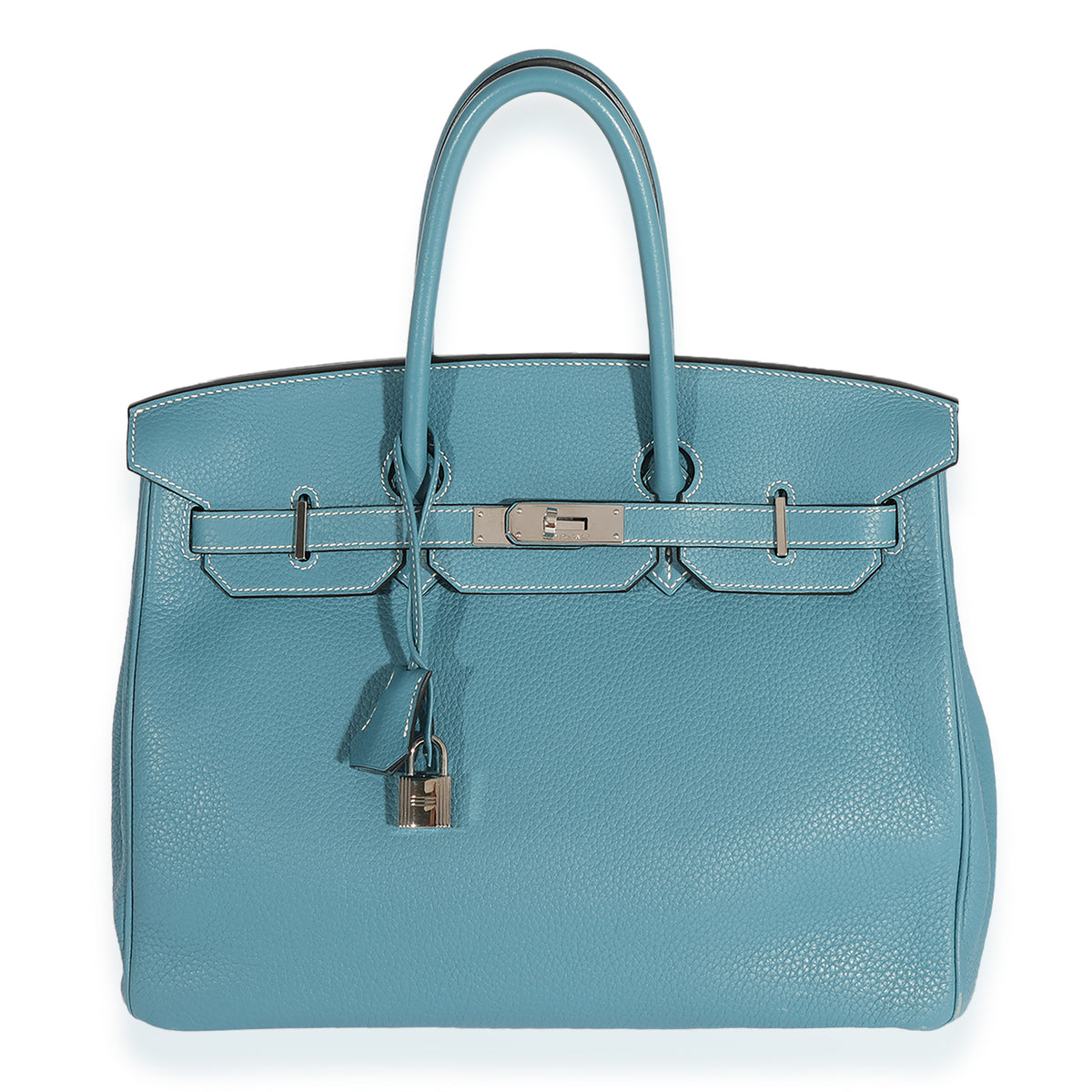 Birkin 35 Blue Jean Clemence PHW