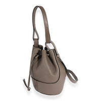 Loewe Taupe Grained CalfskiN Small Balloon Bucket Bag