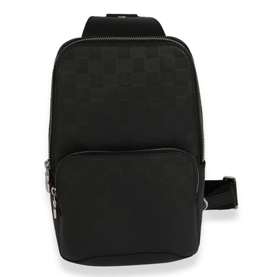 Black Damier Infini Avenue Sling Bag