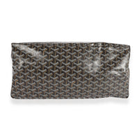 Goyard Black Goyardine Canvas & Brown Leather Saint Louis GM