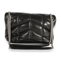 Saint Laurent Black Quilted Lambskin Small Loulou Puffer Bag