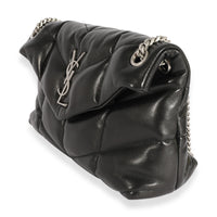 Saint Laurent Black Quilted Lambskin Small Loulou Puffer Bag