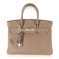 Hermès Etoupe Clémence Birkin 30 PHW