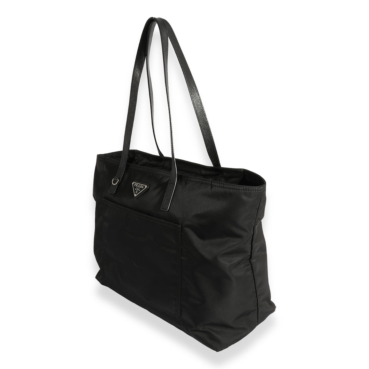 Prada Black Nylon & Saffiano Shopping Tote