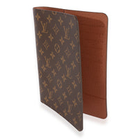 Louis Vuitton Desk Agenda Cover Macassar Monogram Canvas Brown 525321