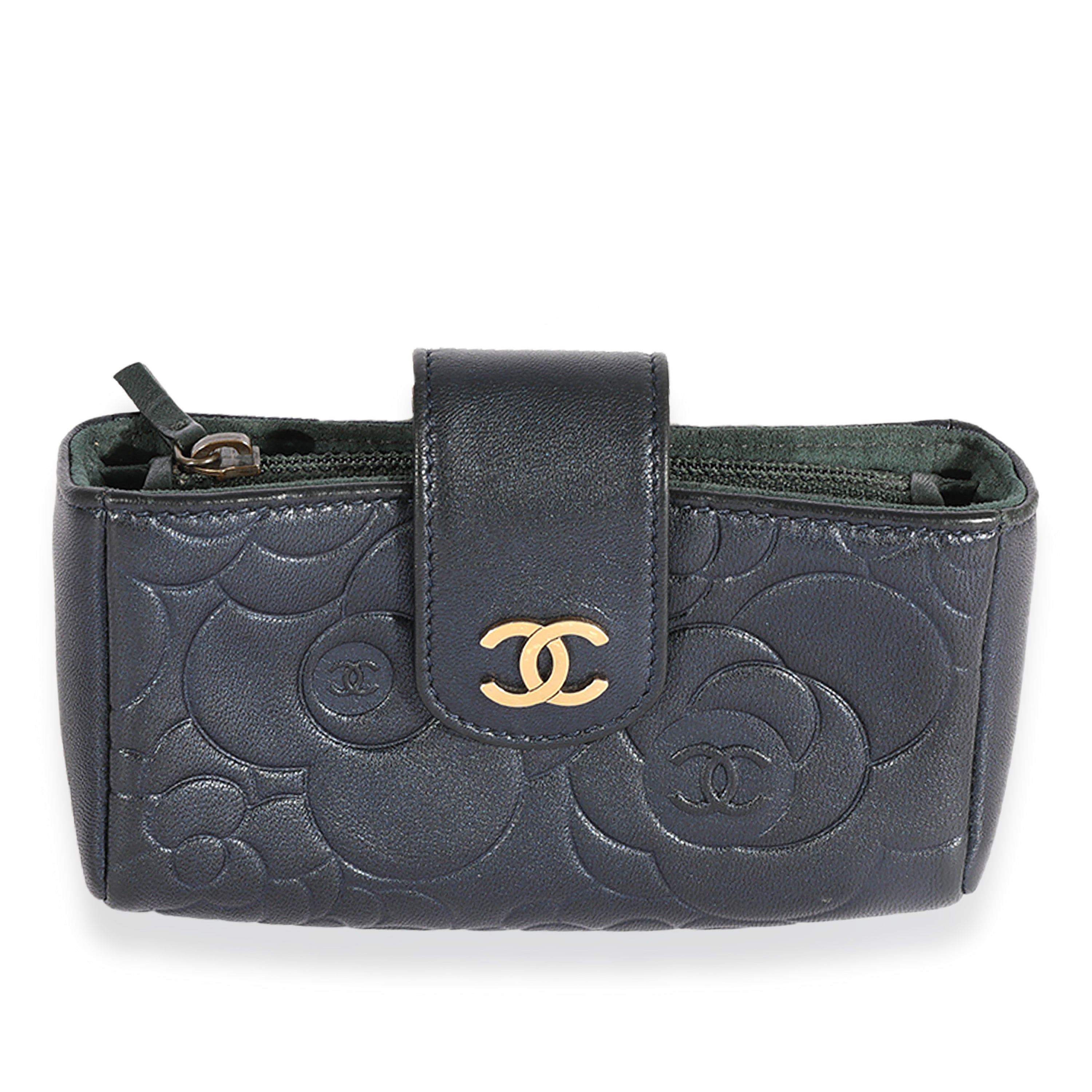 Chanel Brown and Black Suede Embossed Camellia Bag in 2023