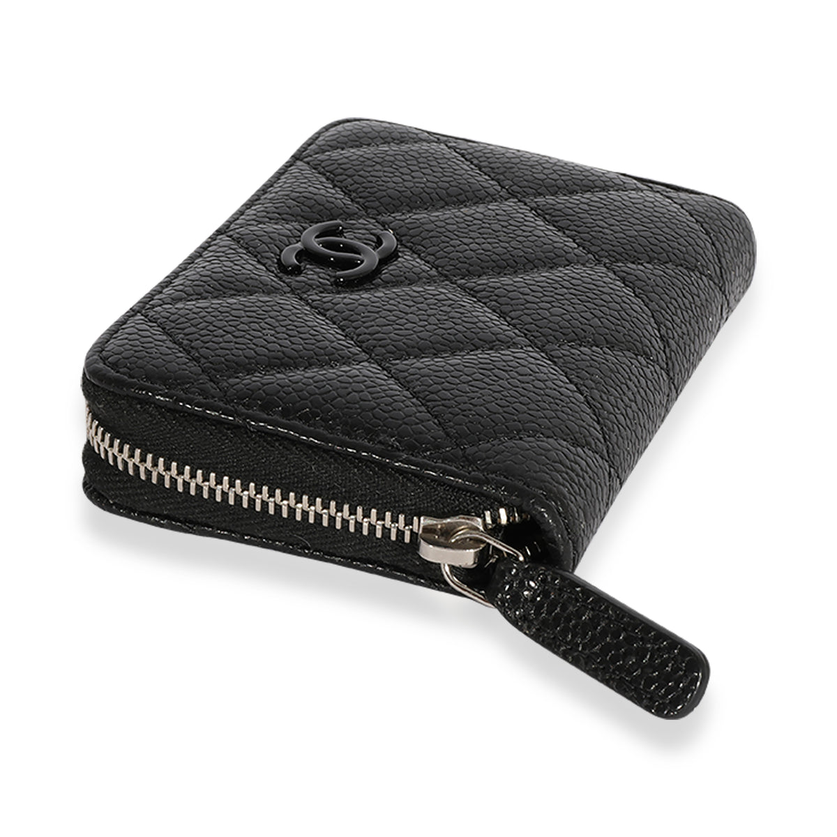 Chanel 19s iridescent zip coin purse wallet New