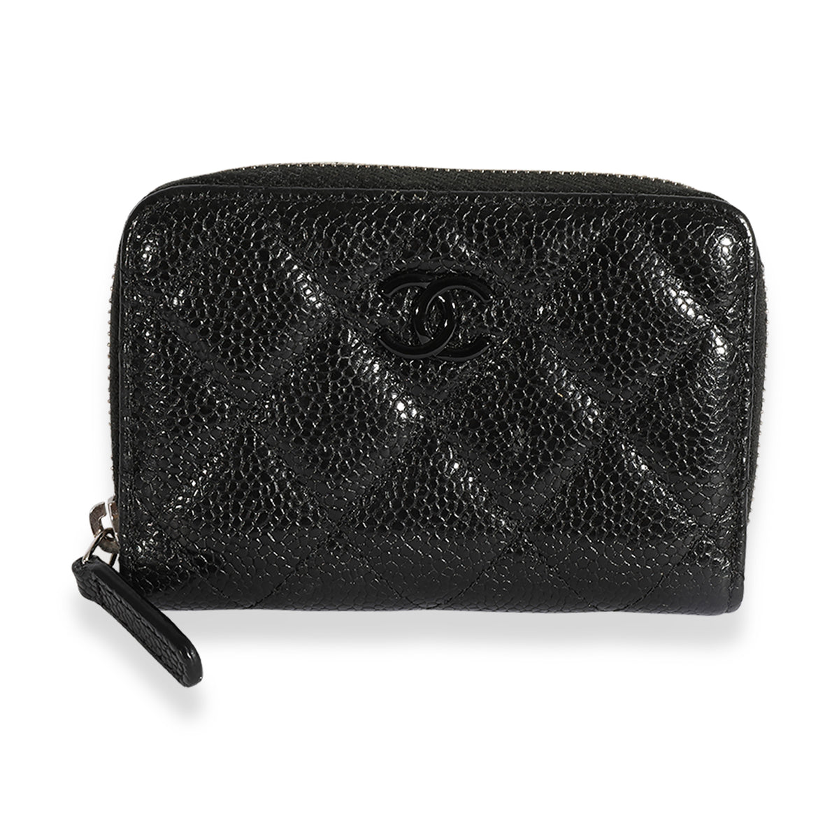 Buy Chanel Pre-loved CHANEL matelasse coin purse lambskin black