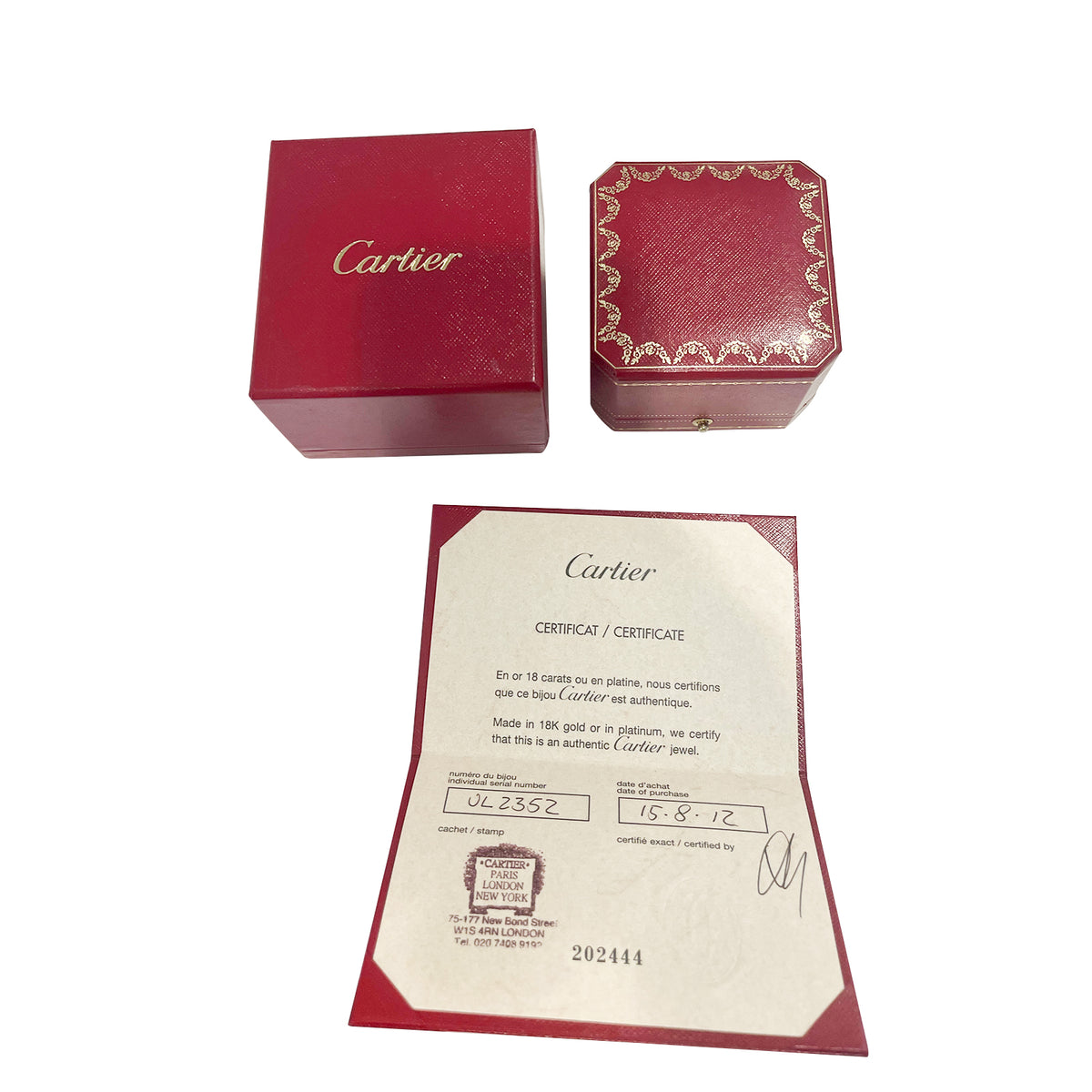 Cartier Juste Un Clou Diamond Ring in 18k White Gold 0.13 CTW