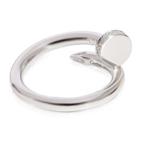 Cartier Juste Un Clou Diamond Ring in 18k White Gold 0.13 CTW