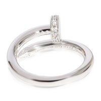 Cartier Juste Un Clou Diamond Ring in 18k White Gold 0.13 CTW