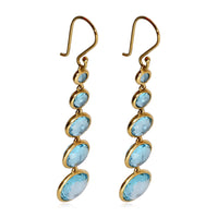 Ippolita Lollipop Lollitini Blue Topaz Drop Earrings in 18K Yellow