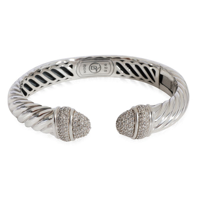 David Yurman Waverly Diamond Bracelet in 925 Sterling Silver 1.15 CTW