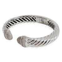 David Yurman Waverly Diamond Bracelet in 925 Sterling Silver 1.15 CTW