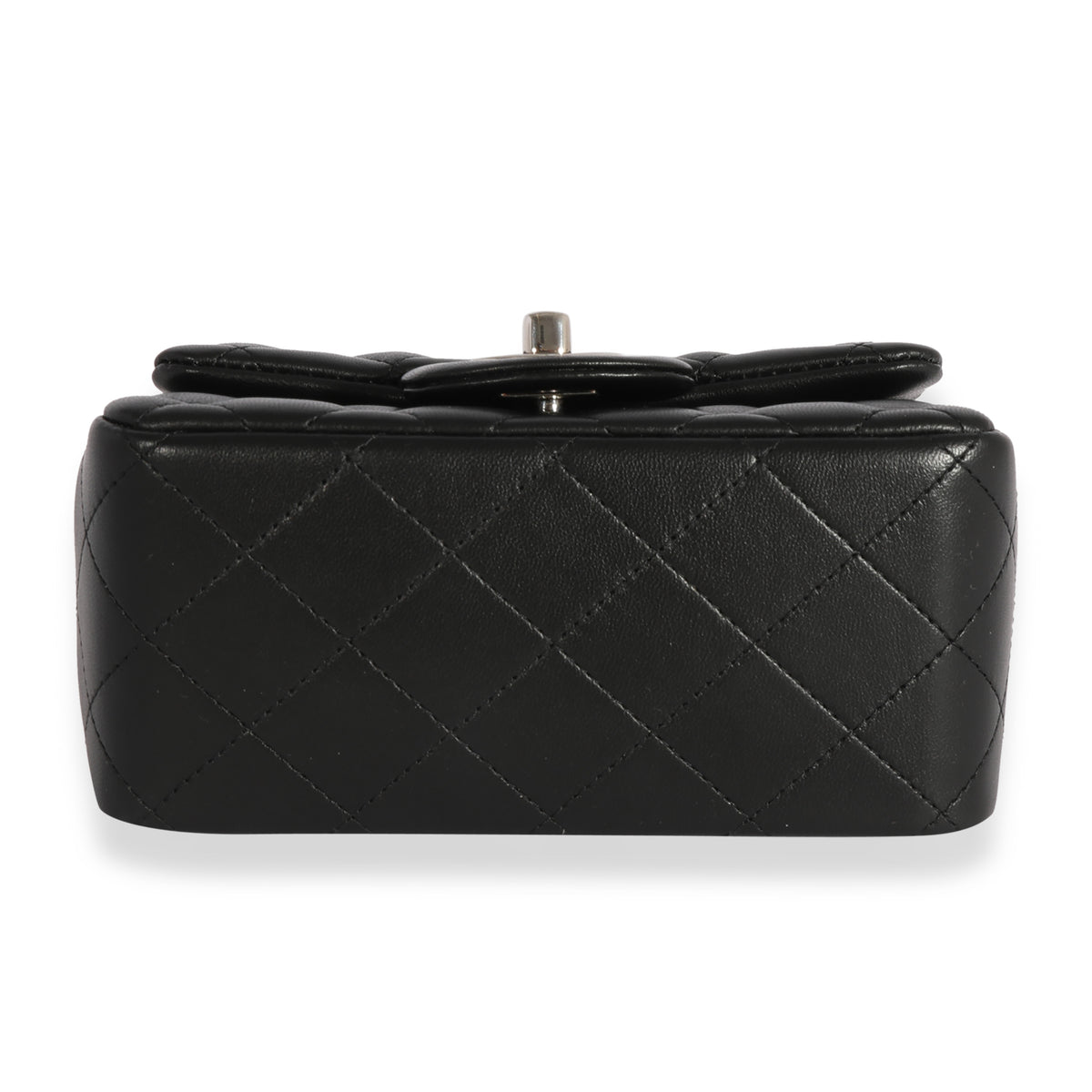 Chanel Black Quilted Lambskin Mini Square Classic Flap Bag