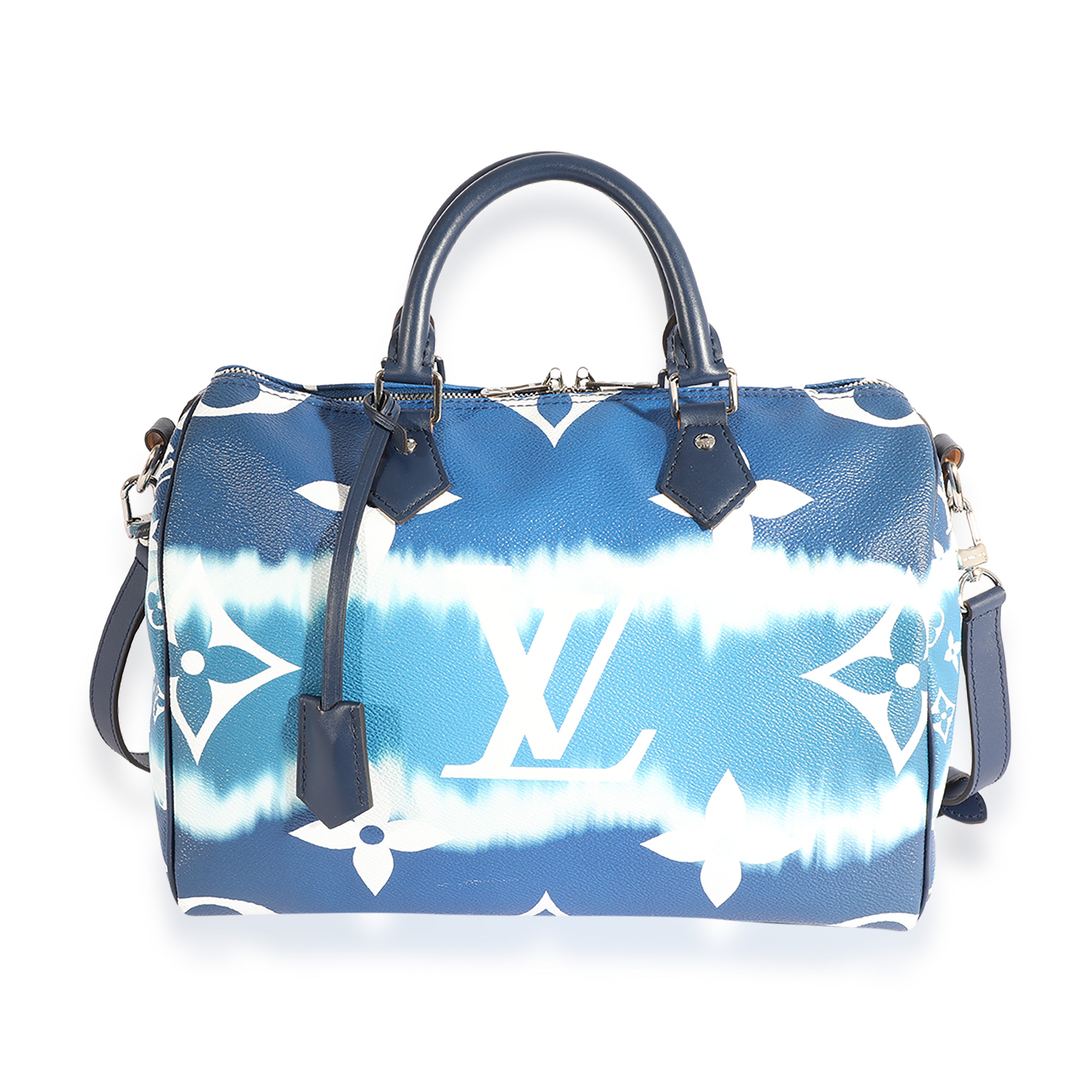 Louis Vuitton  Speedy PM Black/Blue Monogram LV bag rare