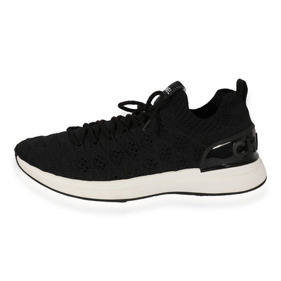 Chanel Stretch Fabric Sneaker Black