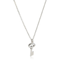 Tiffany & Co. Oval Mini Key  Pendant in 925 Sterling Silver