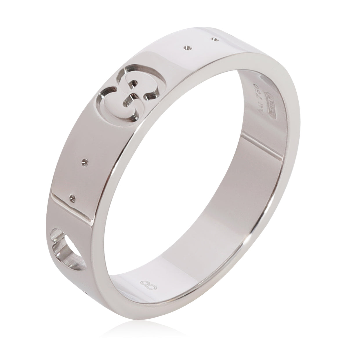 Gucci Icon Ring in 18k White Gold