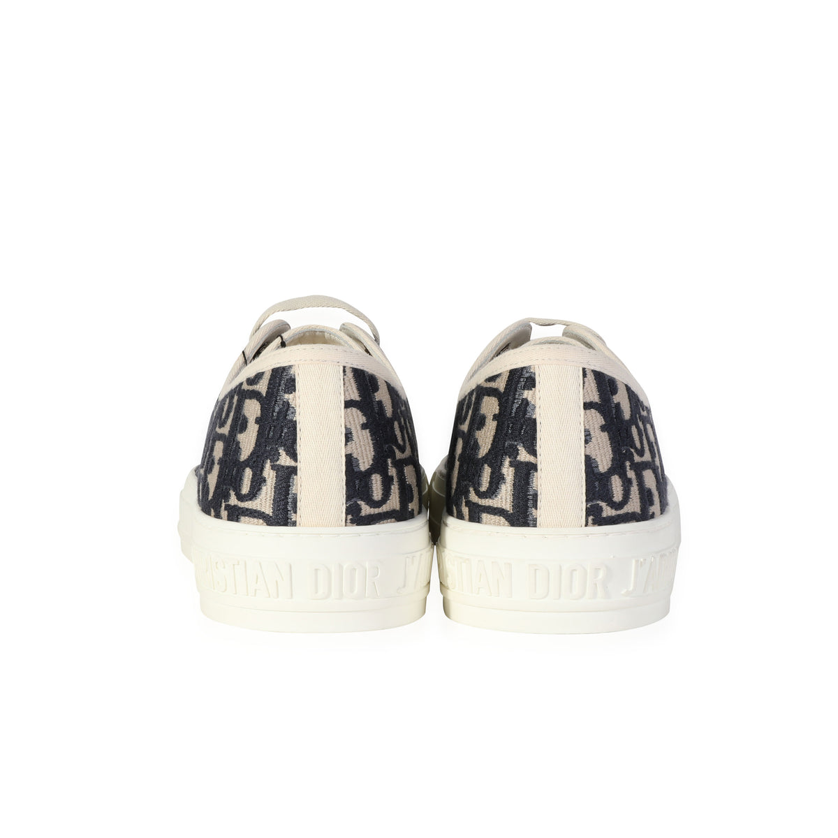 Dior Wmns WalkNDior Embroidered Canvas Low Deep Blue