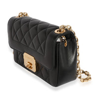 Chanel Black Quilted Lambskin Chic With Me Mini Flap Bag