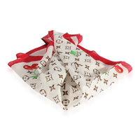 Louis Vuitton x Takashi Murakami White Monogram Cerises Cotton Square Scarf