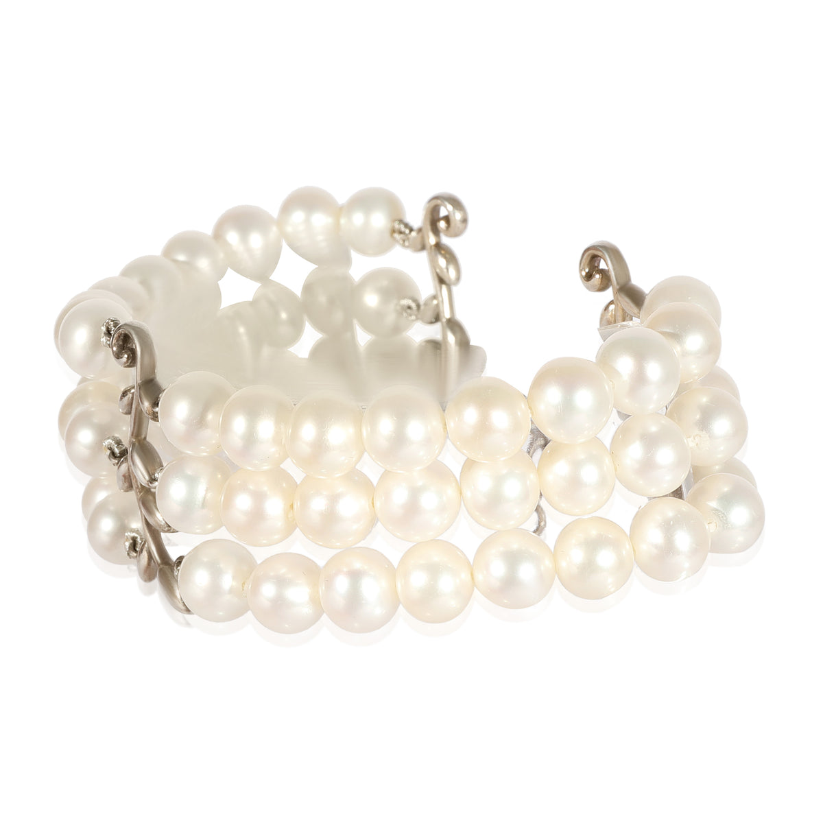 Tiffany & Co. Paloma Picasso 3-Strand Pearl Bracelet in Sterling Silver