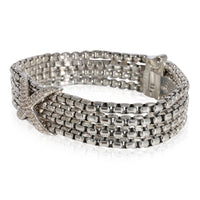 David Yurman Multi Strand Diamond Bracelet in Sterling Silver 0.25 CTW