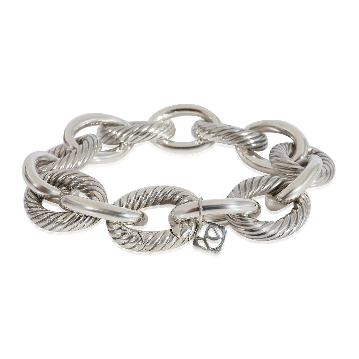 David Yurman Oval Link Bracelet in 925 Sterling Silver