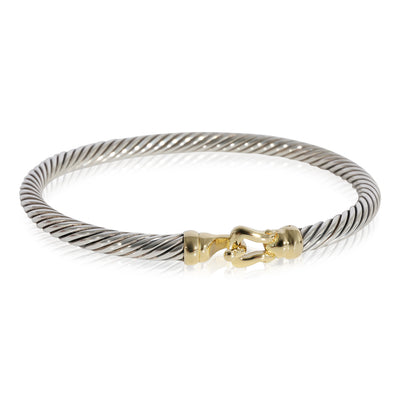 David Yurman Buckle Bangle in 18K Yellow Gold/Sterling Silver