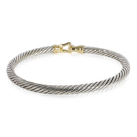 David Yurman Buckle Bangle in 18K Yellow Gold/Sterling Silver