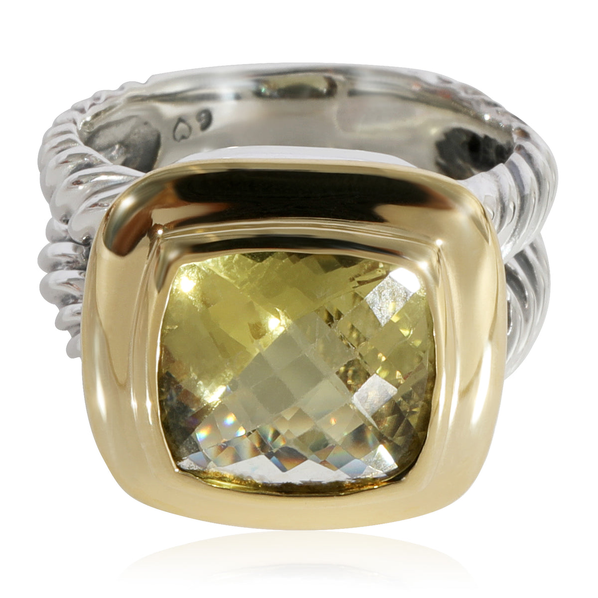 David Yurman Noblesse Peridot Fashion Ring in 14K Yellow Gold/Sterling Silver