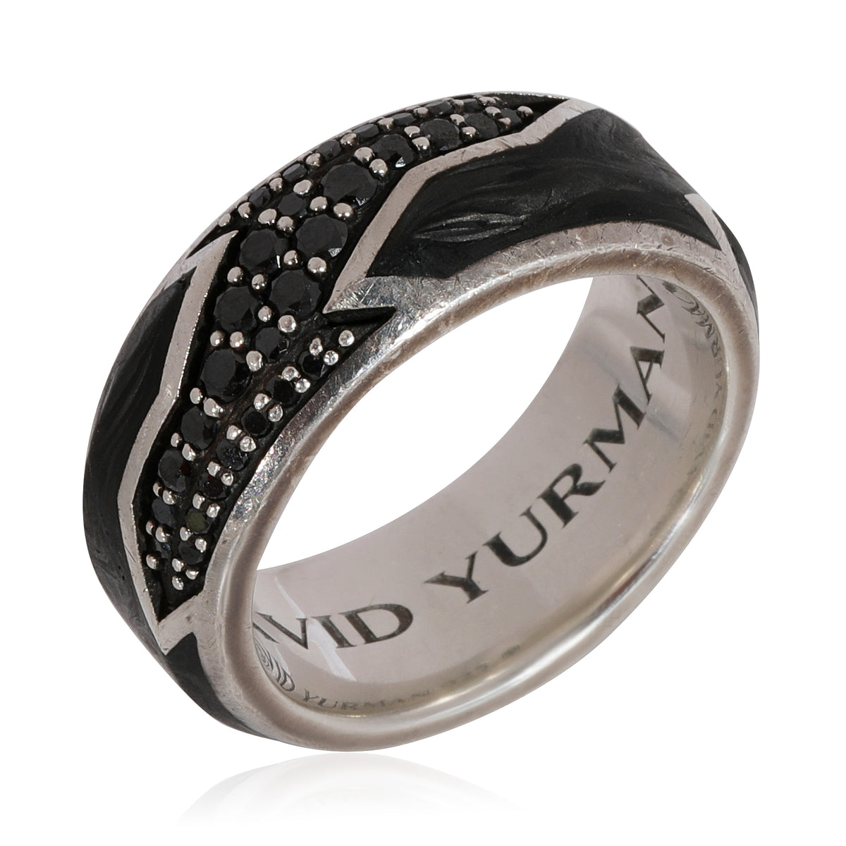 David Yurman Beveled Mens Band in 925 Sterling Silver