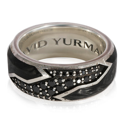 David Yurman Beveled Mens Band in 925 Sterling Silver