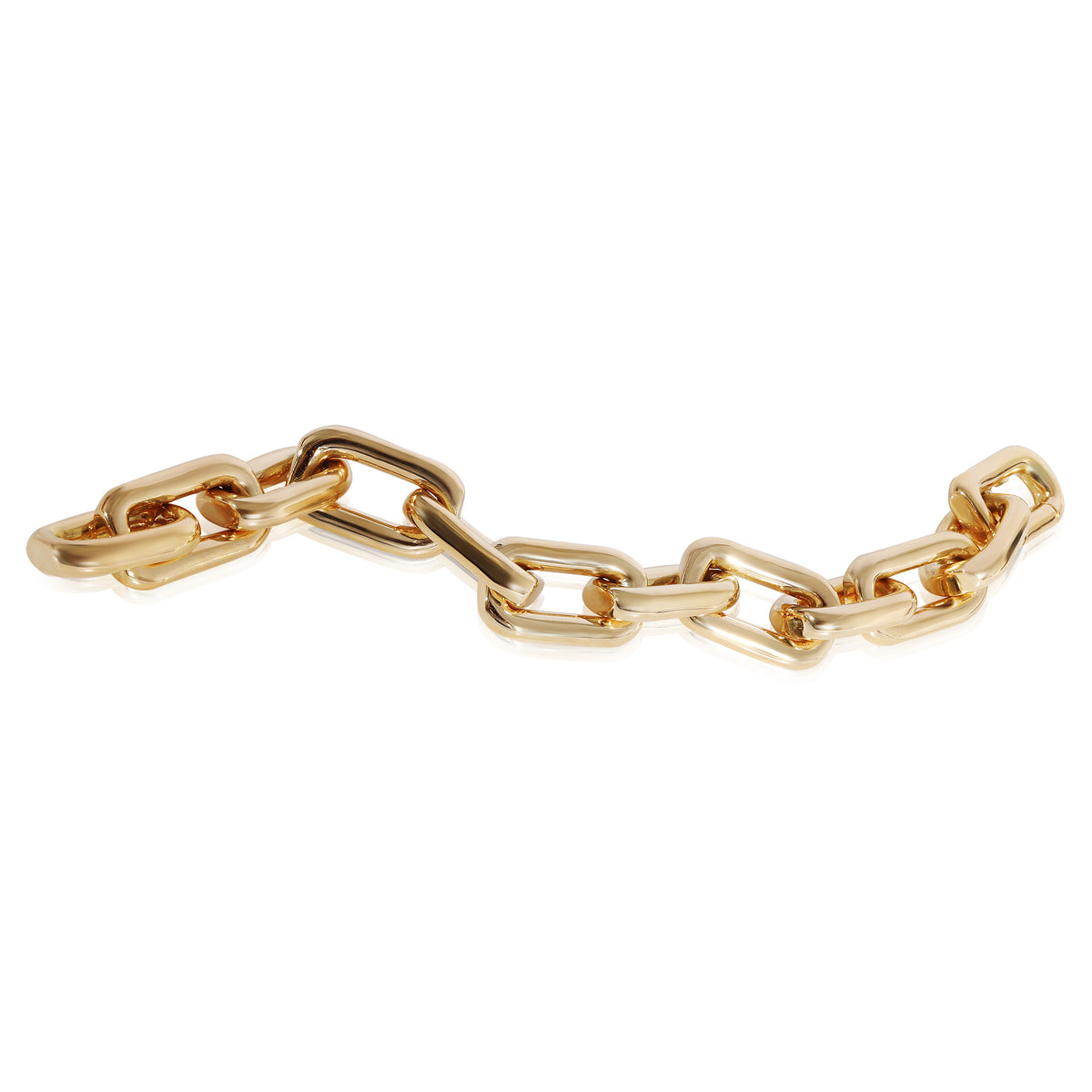 Rectangular Open Link Bracelet in 18k Yellow Gold