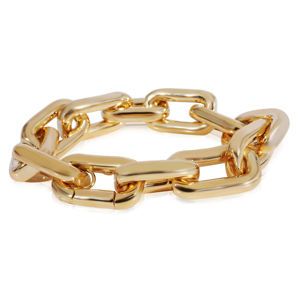 Rectangular Open Link Bracelet in 18k Yellow Gold