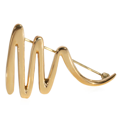 Tiffany & Co. Paloma Picasso Scribble Brooch in 18k Yellow Gold