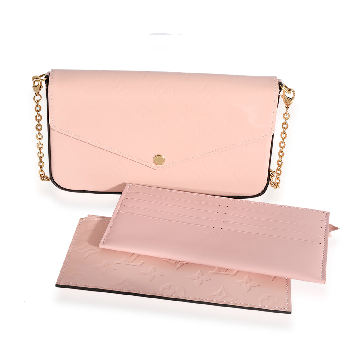 Louis Vuitton Rose Ballerine Monogram Vernis Félicie Pochette