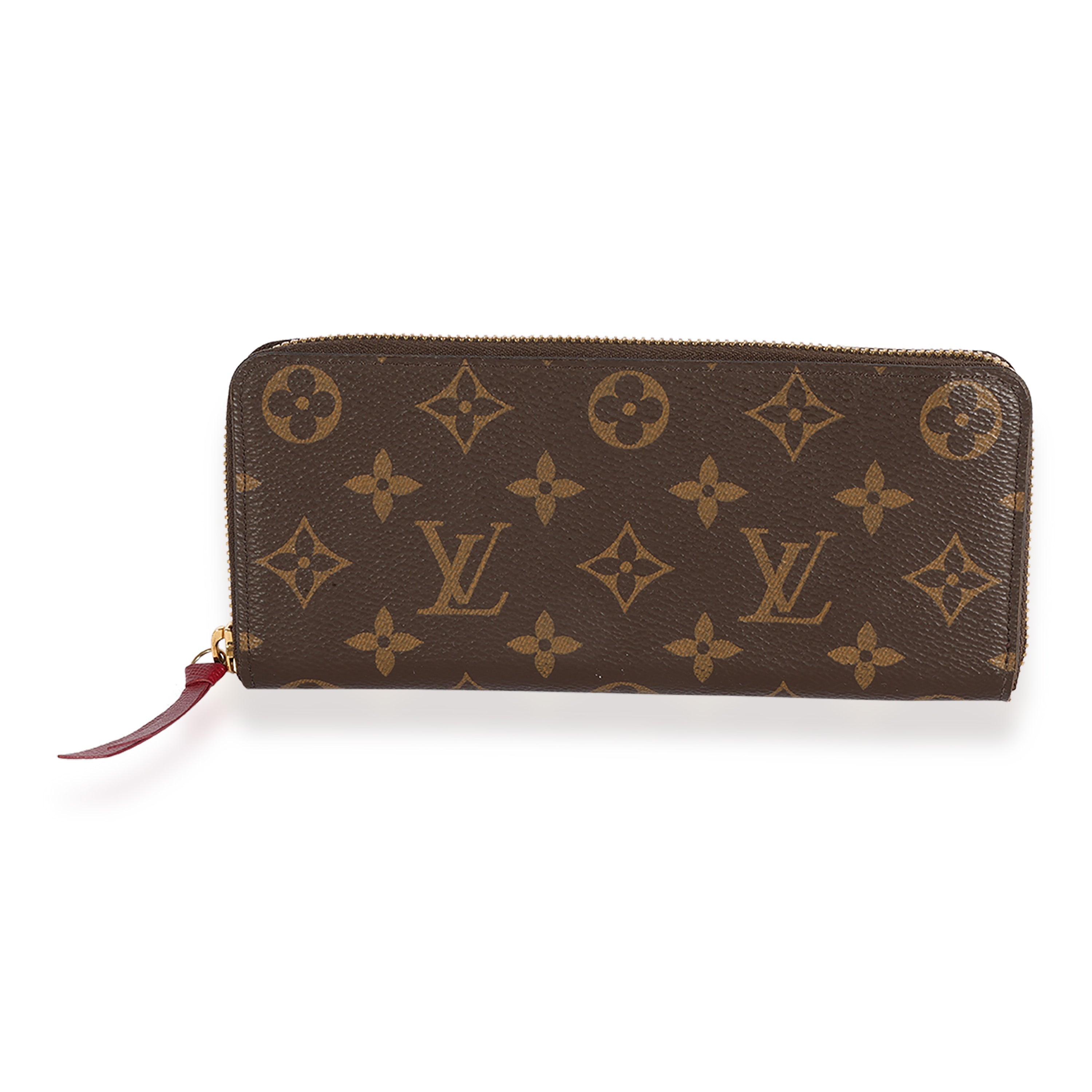 LOUIS VUITTON Clemence Monogram Canvas Zippy Wallet