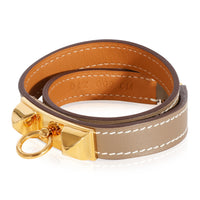 Hermès Rivale Double Tour Bracelet in Swift Calfskin