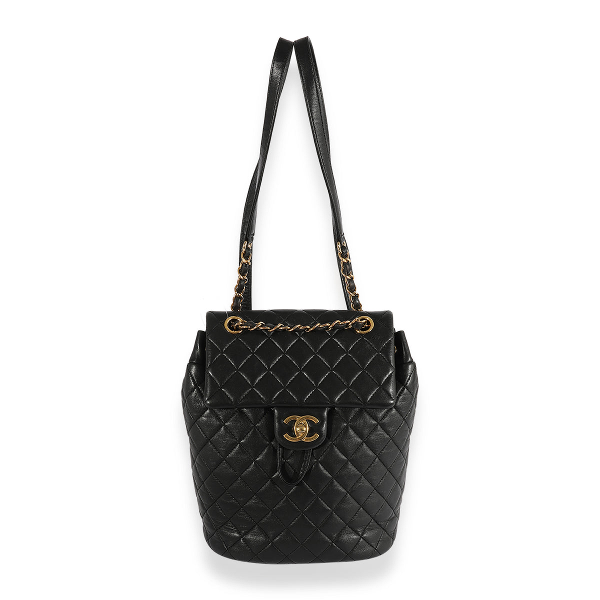 Entrupy Chanel Black Lambskin Urban Mini Backpack