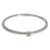 David Yurman Confetti Diamond Bangle in 925 Sterling Silver 0.05 CTW