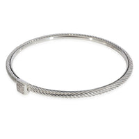 David Yurman Confetti Diamond Bangle in 925 Sterling Silver 0.05 CTW