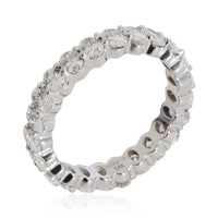 Diamond Oval Eternity Band in 14k White Gold 2.3 CTW