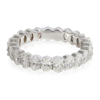 Diamond Oval Eternity Band in 14k White Gold 2.3 CTW