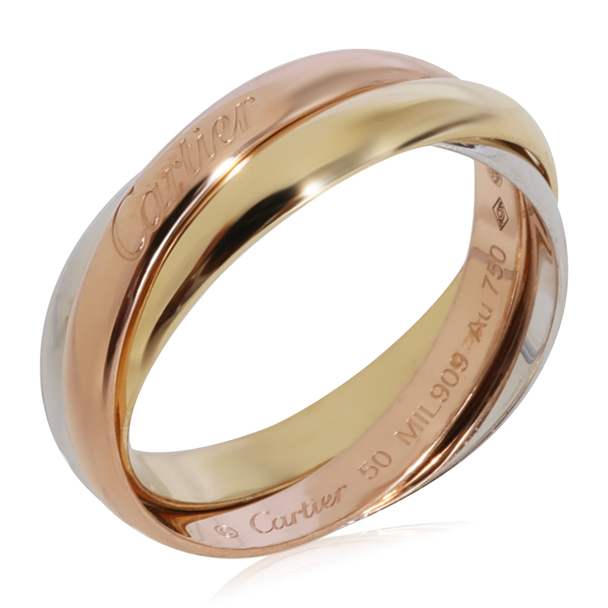 Cartier Trinity Ring in 18k 3 Tone Gold