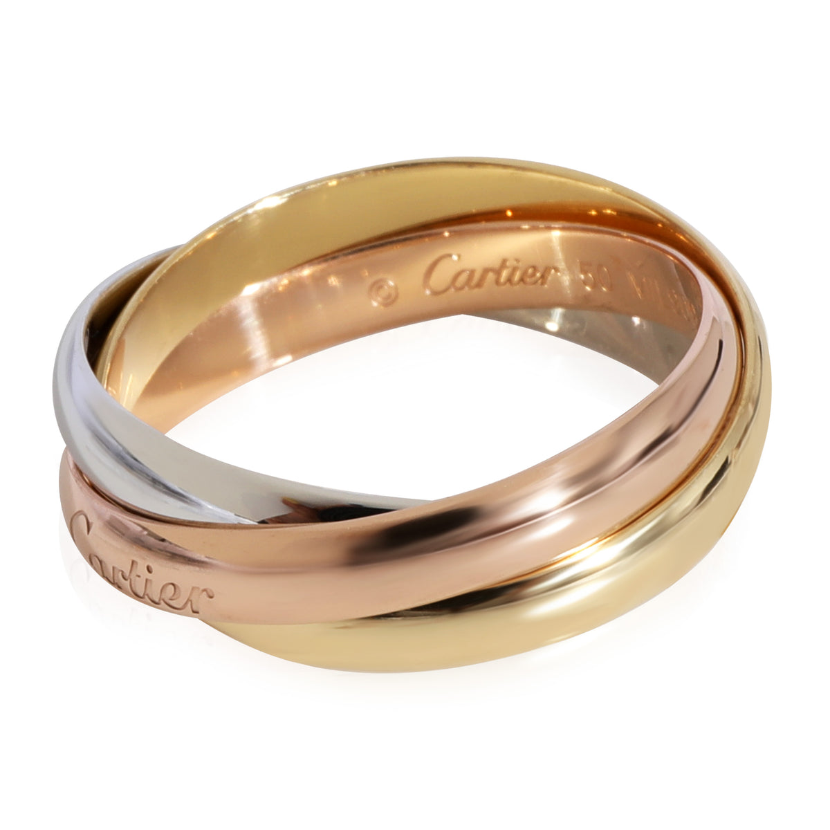 Cartier Trinity Ring in 18k 3 Tone Gold